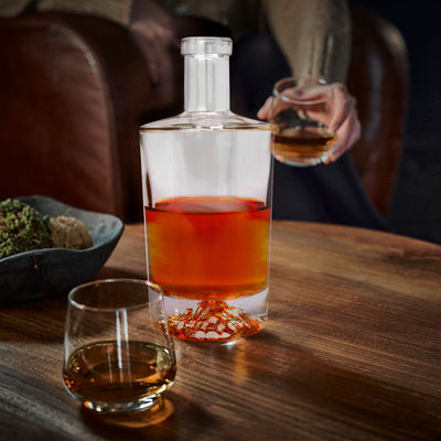Botellas de bebidas de vidrio 750 ml Super Flint Vodka Alcohol Liquor 500 ml Botella de bebidas espirituosas 700 ml