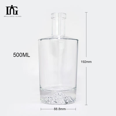 Botellas de bebidas de vidrio 750 ml Super Flint Vodka Alcohol Liquor 500 ml Botella de bebidas espirituosas 700 ml