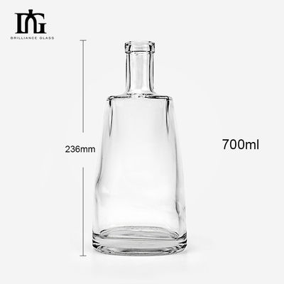 Material de base Vidrio 50 ml 350 ml 700 ml 750 ml Botella de vodka de 1000 ml para bebidas