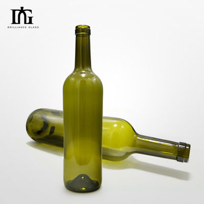 Botella de vidrio de vino de 270 ml 350 ml 500 ml 750/1000 ml con tapa de corcho 077