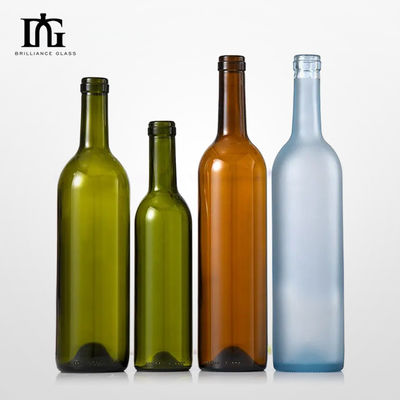 Botella de vidrio de vino de 270 ml 350 ml 500 ml 750/1000 ml con tapa de corcho 077