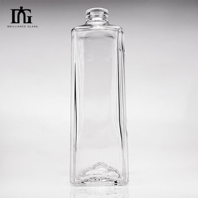 Botellas redondas de vidrio de 500 ml para tequila grabada whisky ginebra ron brandy vodka superficie