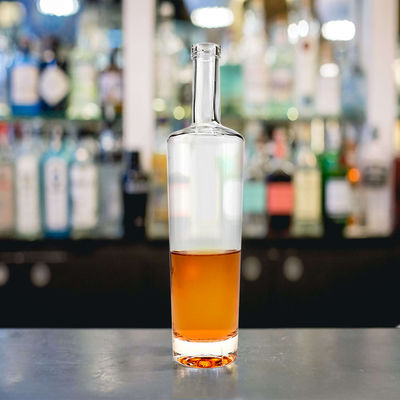 Botella de vidrio de 700 ml para licor whisky tequila tequila alcohol vodka ginebra ron cognac