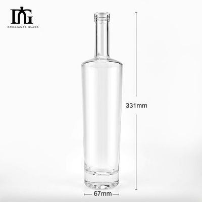 Botella de vidrio de 700 ml para licor whisky tequila tequila alcohol vodka ginebra ron cognac