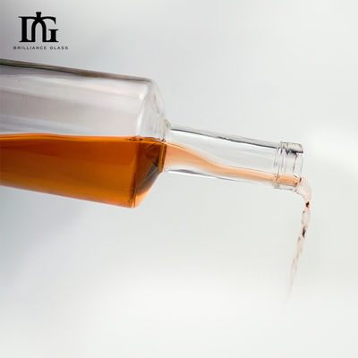 Botella de vidrio de 700 ml para licor whisky tequila tequila alcohol vodka ginebra ron cognac