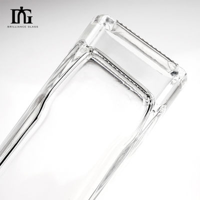 Capacidad de 500 ml/700 ml/1000 ml Botellas de vidrio de sílex para whisky de ron de ginebra