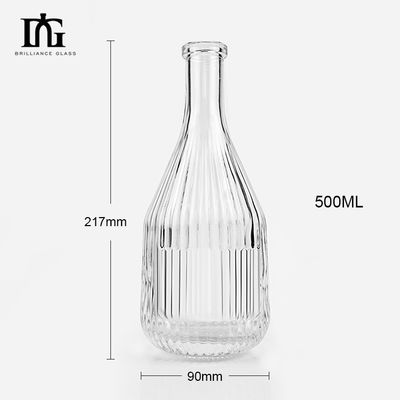 101 Vidrio de vodka tequila botella de licor de ron 500 ml/700 ml/750 ml
