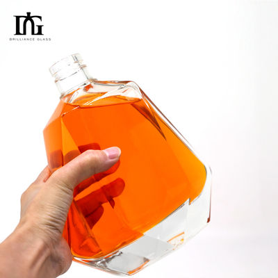 Material del cuello Vidrio 700 ml Vodka Liquor Bebida alcohólica Whisky Rum Botella de vidrio