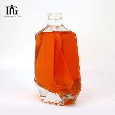 Material del cuello Vidrio 700 ml Vodka Liquor Bebida alcohólica Whisky Rum Botella de vidrio